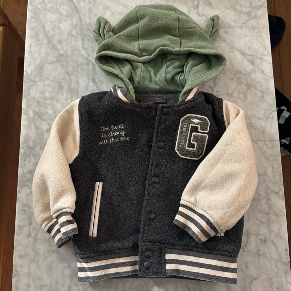 Baby GAP kids Star Wars Grogu baby yoda jacket 2T